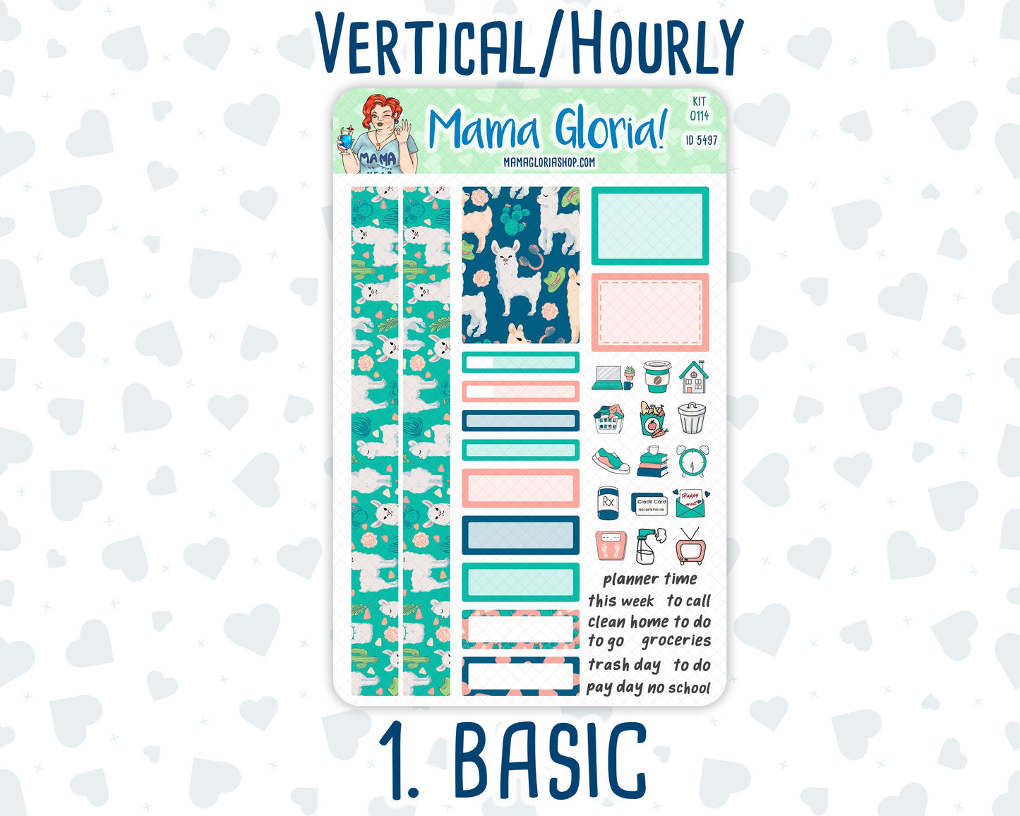 Kit 0114 -7x9 - Highland Harmony- May- Spring - Weekly Kit For Vertical And Hourly EC Planners