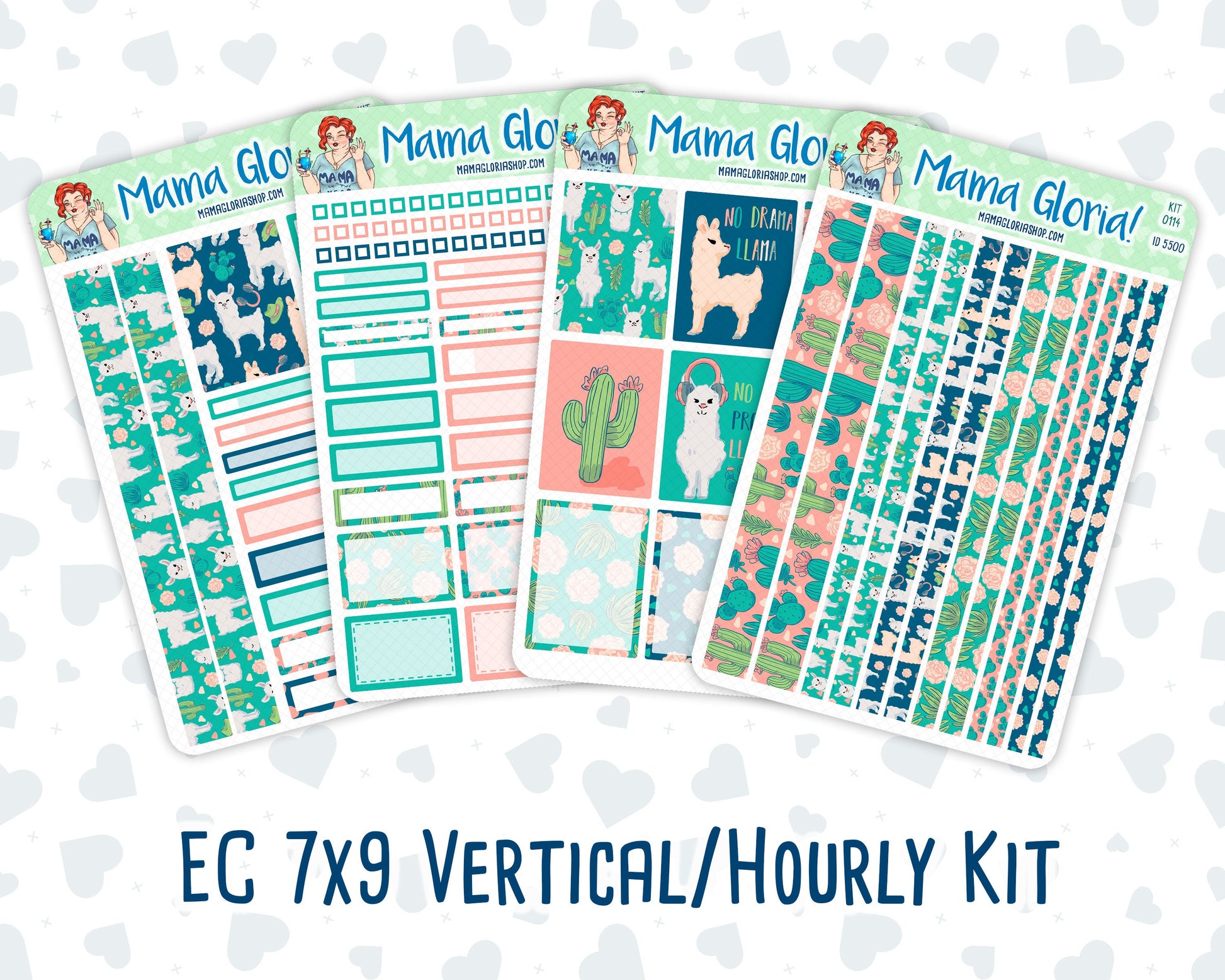 Kit 0114 -7x9 - Highland Harmony- May- Spring - Weekly Kit For Vertical And Hourly EC Planners