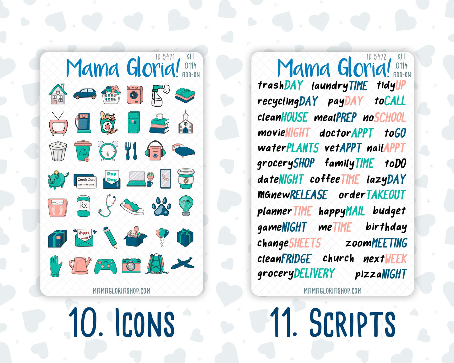 Kit 0114 Add Ons  - Highland Harmony- May- Planner Stickers - Kit 2023