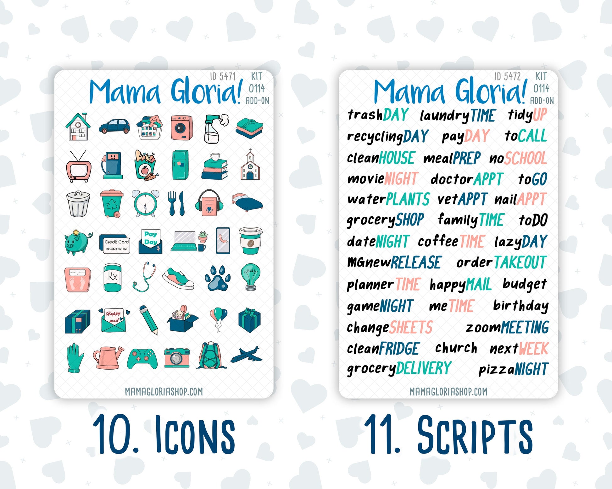 Kit 0114 Add Ons  - Highland Harmony- May- Planner Stickers - Kit 2023