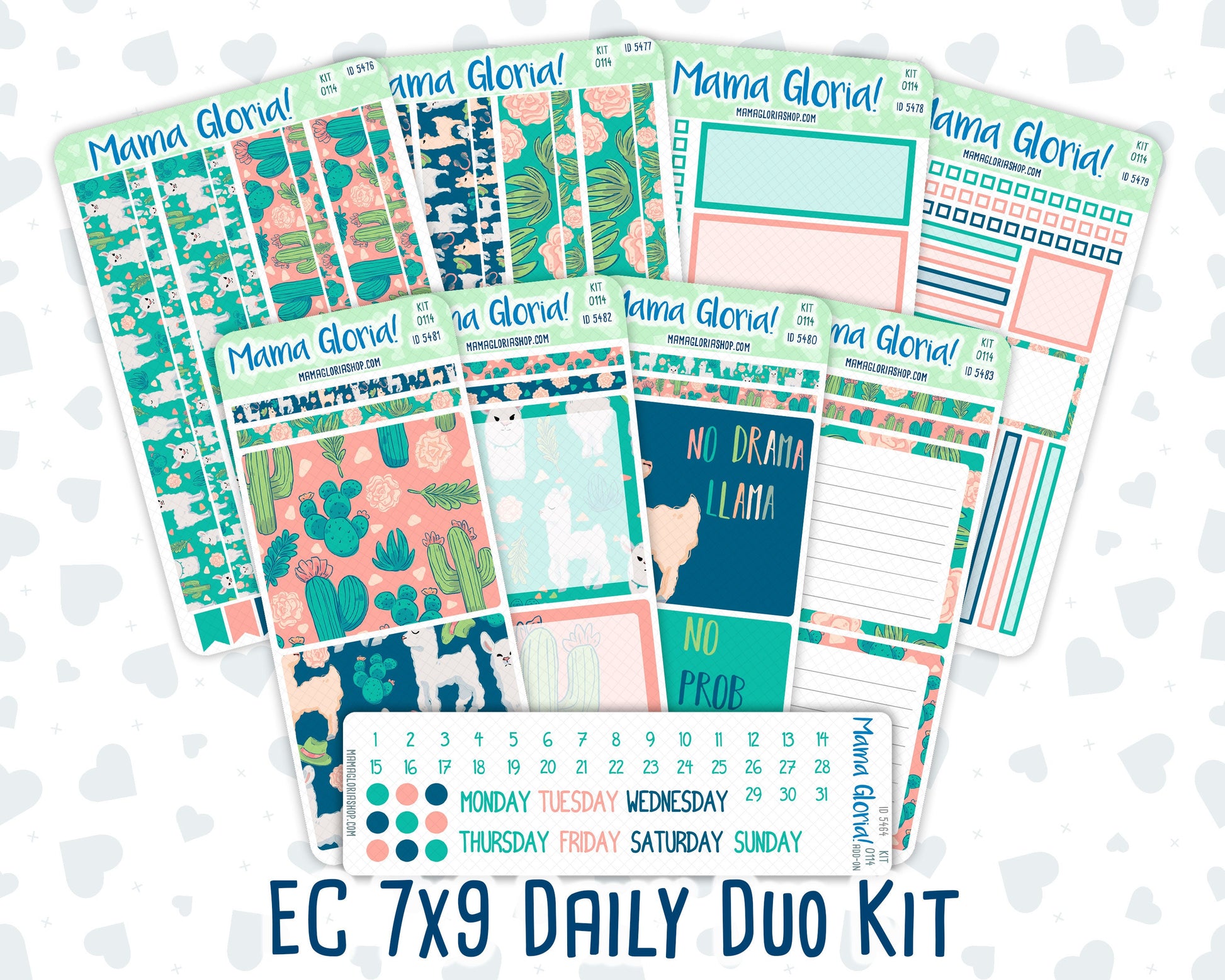 Kit 0114 7x9 Daily Duo - Highland Harmony- May- Spring- Planner