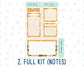 Kit 0115-A5 - Honey Buzz- May- Spring- Notes Pages - Dashboard Kit - Productivity Page