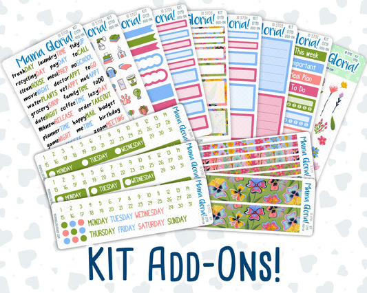 Kit 0119 Add Ons  - Bloomfest- June- Planner Stickers - Kit 2023