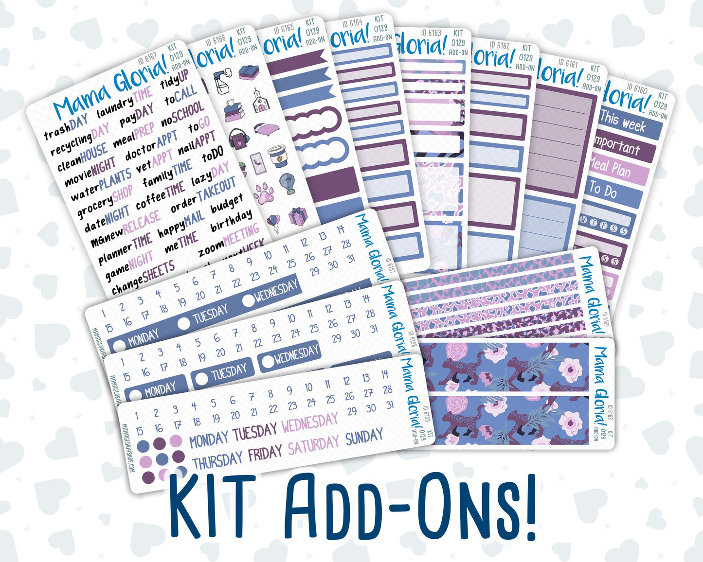 Kit 0129 Add Ons  - Regal Safari- September- Planner Stickers - Kit 2023