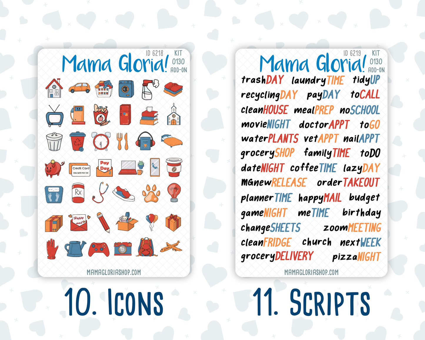 Kit 0130 Add Ons  - Mosaic Magic- September- Planner Stickers - Kit 2023