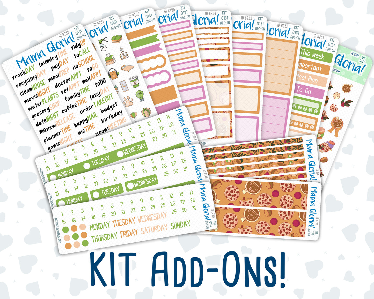 Kit 0131 Add Ons  - Coffee Bliss - September- Planner Stickers - Kit 2023