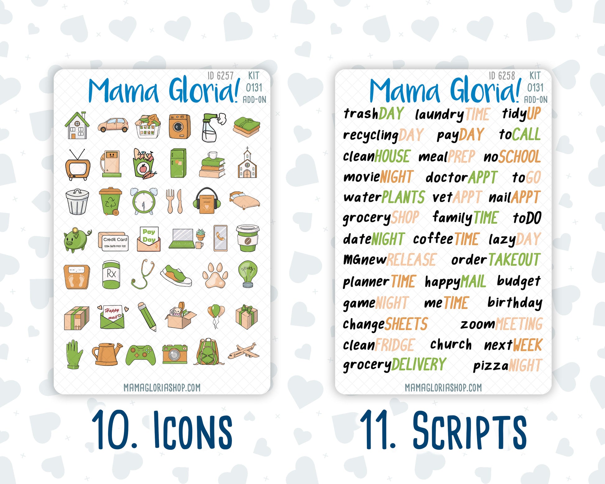 Kit 0131 Add Ons  - Coffee Bliss - September- Planner Stickers - Kit 2023