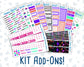 Kit 134 Add Ons - Neon Nightfall - October- Planner Stickers - Kit 2023