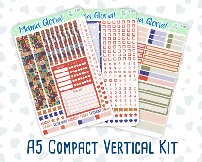 Kit 0132 - A5 Compact Vertical - Shromville- October Weekly