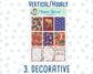 Kit 0132 -7x9 - Shroomville- October- Autumn- Weekly Kit For Vertical And Hourly EC Planners