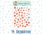 Kit 136 Add Ons - Blaze Florals - November - Planner Stickers - Kit 2023