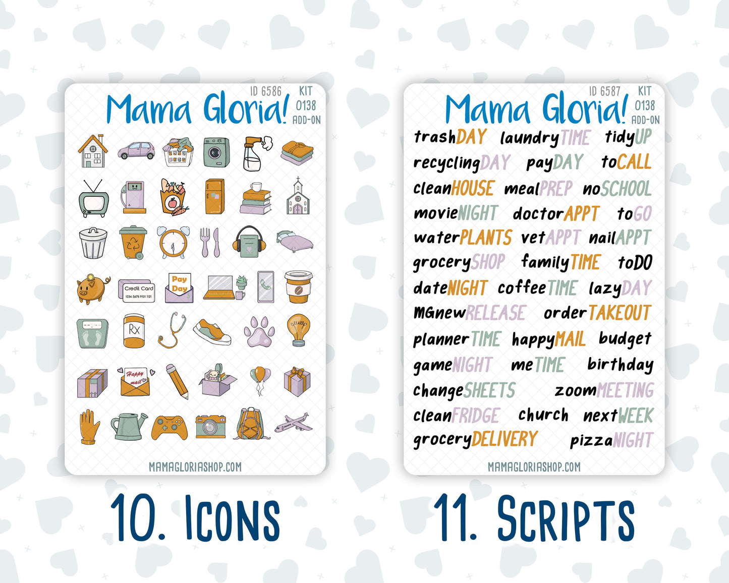 Kit 138 Add Ons - Aromas - November - Planner Stickers - Kit 2023