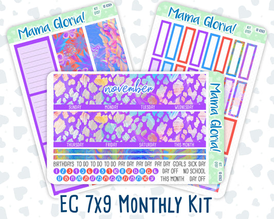 Kit 0137 -7x9 - Monthly - Azure Autumn - November- Autumn- For EC Planners