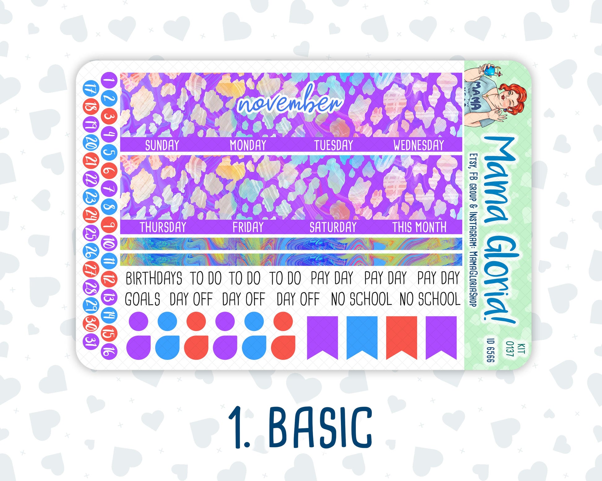 Kit 0137 -A5 -Monthly -Azure Autumn- November- Autumn Kit