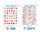 Kit 136 Add Ons - Blaze Florals - November - Planner Stickers - Kit 2023