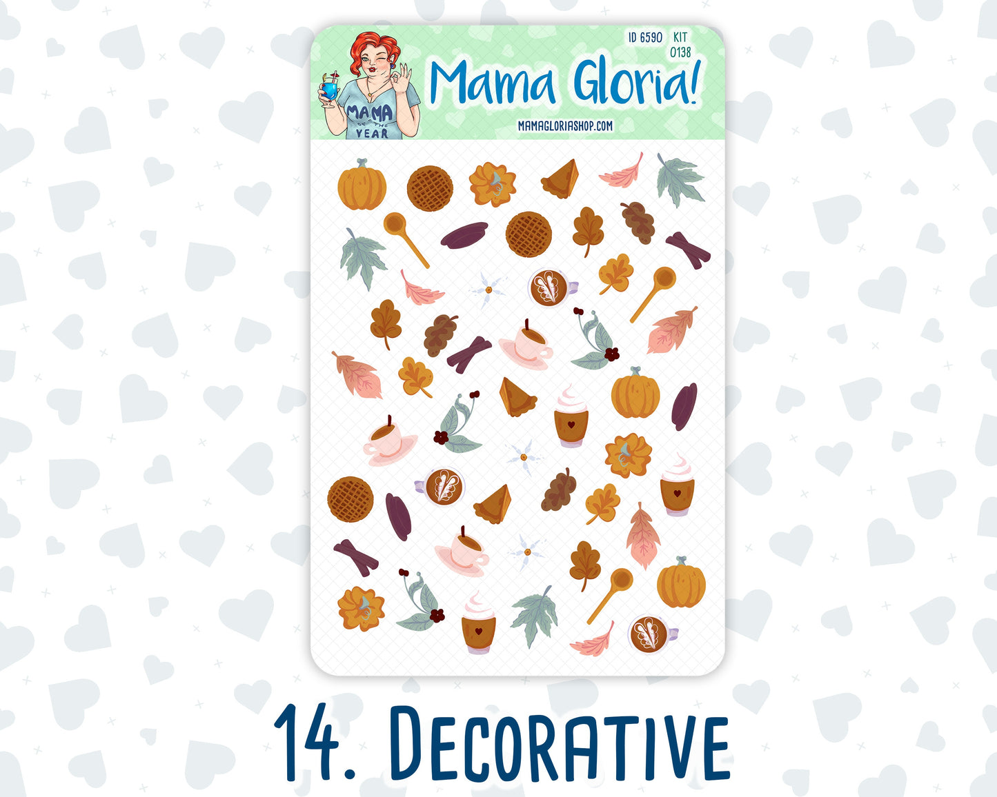 Kit 138 Add Ons - Aromas - November - Planner Stickers - Kit 2023