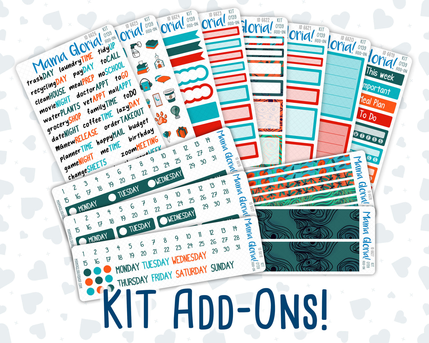 Kit 139 Add Ons - Mystical Gaze - November - Planner Stickers - Kit 2023