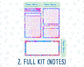 Kit 0137 -7x9 - Azure Autumn- November- Autumn- Notes Pages - Dashboard Kit - Productivity Page