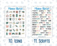 Kit 0143 Add Ons - Merry&Bright - December - Planner Stickers - Kit 2023