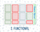 Kit 0142- 7x9 - Holiday Highlights -December- Winter- Weekly Kit For EC Horizontal Planners