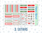 Kit 0142- 7x9 - Holiday Highlights -December- Winter- Weekly Kit For EC Horizontal Planners