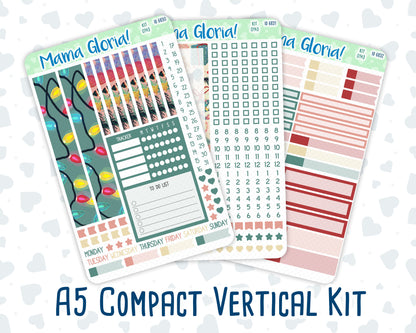 Kit 0143 - A5 Compact Vertical - Merry&Bright - December Weekly