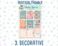 Kit 0141 -7x9 -Christmas Village - December- Winter- Weekly Kit For Vertical And Hourly EC Planners