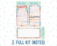 Kit 0141 -7x9 - Christmas Village- December- Winter- Notes Pages - Dashboard Kit - Productivity Page