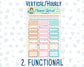 Kit 0141 -7x9 -Christmas Village - December- Winter- Weekly Kit For Vertical And Hourly EC Planners