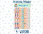 Kit 0141 -7x9 -Christmas Village - December- Winter- Weekly Kit For Vertical And Hourly EC Planners