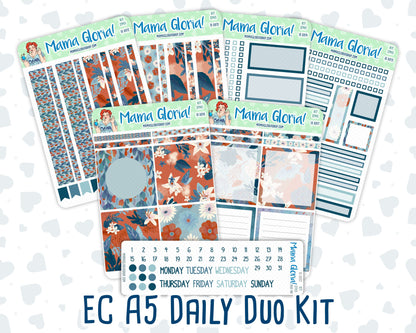 Kit 0145- A5 Daily Duo - Snow-Kissed Flowers - January