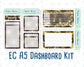 Kit 0144 - A5 - New Year's Soiree - January - Winter- Notes Pages - Dashboard Kit - Productivity Page