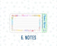 Kit 0146 - A5 - Gilded Stars - January - Winter- Notes Pages - Dashboard Kit - Productivity Page