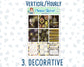 Kit 0144 -7x9 -New Year's Soiree - January- Winter- Weekly Kit For Vertical And Hourly EC Planners