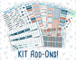 Kit 0145 Add Ons - Snow-Kissed Flowers - January- Planner Stickers - Kit 2024