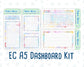 Kit 0146 - A5 - Gilded Stars - January - Winter- Notes Pages - Dashboard Kit - Productivity Page