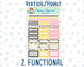 Kit 0144 -7x9 -New Year's Soiree - January- Winter- Weekly Kit For Vertical And Hourly EC Planners