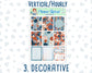 Kit 0145 -7x9 -Snow-Kissed Flowers - January- Winter- Weekly Kit For Vertical And Hourly EC Planners