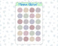 Functional Sticker Pack - Wildflowers Colors - Checkboxes - Dots - Circles 2024