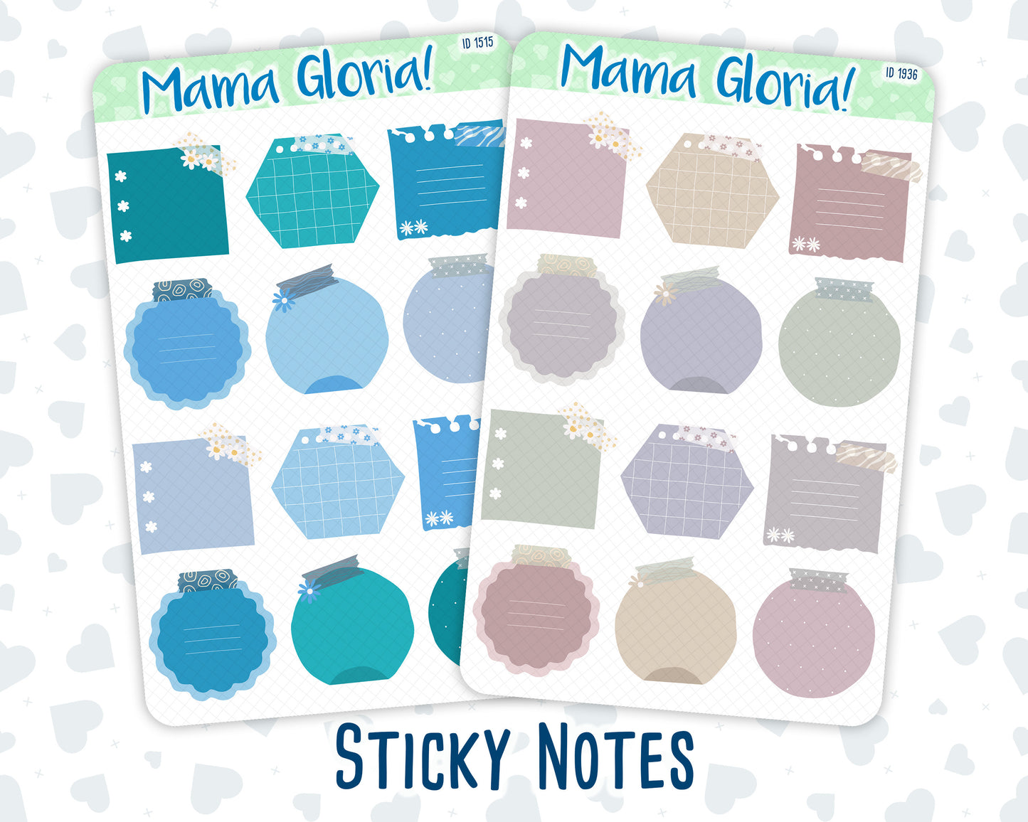 Sticky Notes - January Colors - Wildflowers Colors - 2024