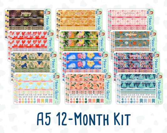 A5 - 12-Month Kit - 2024 - For Planners