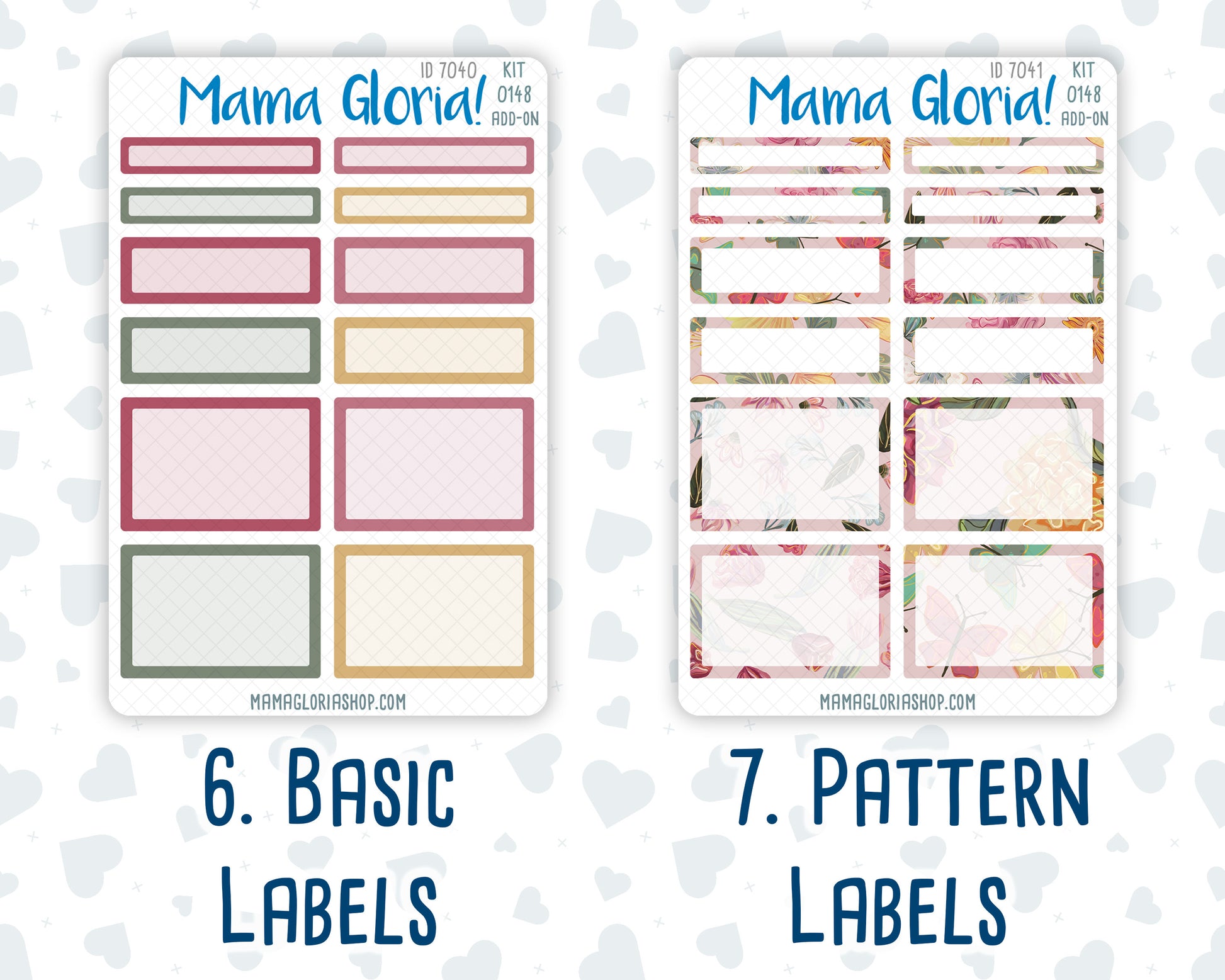 Kit 0148 Add Ons - Beloved Blossoms - February- Planner Stickers - Kit 2024