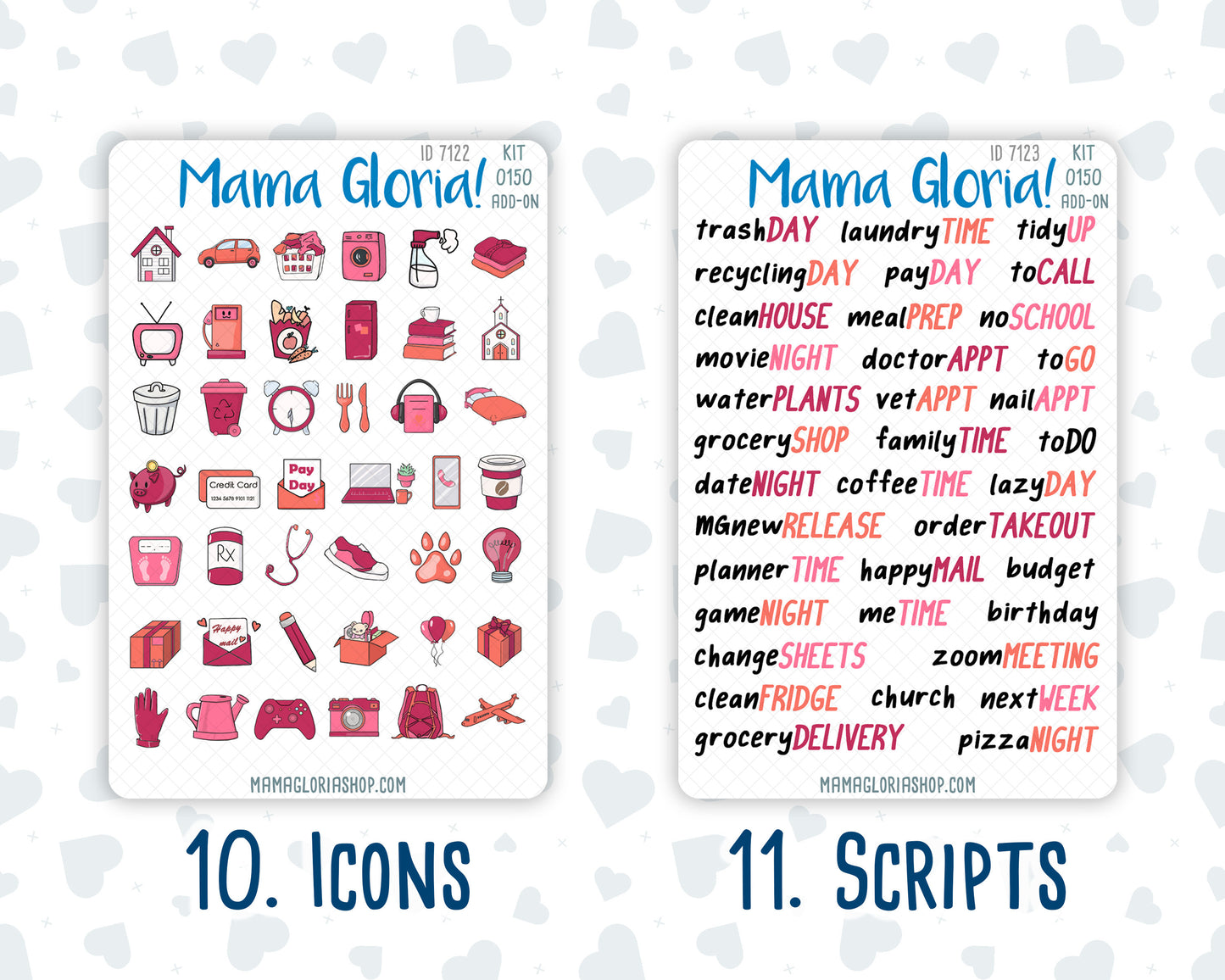 Kit 0150 Add Ons - Love Infusion - February- Planner Stickers - Kit 2024