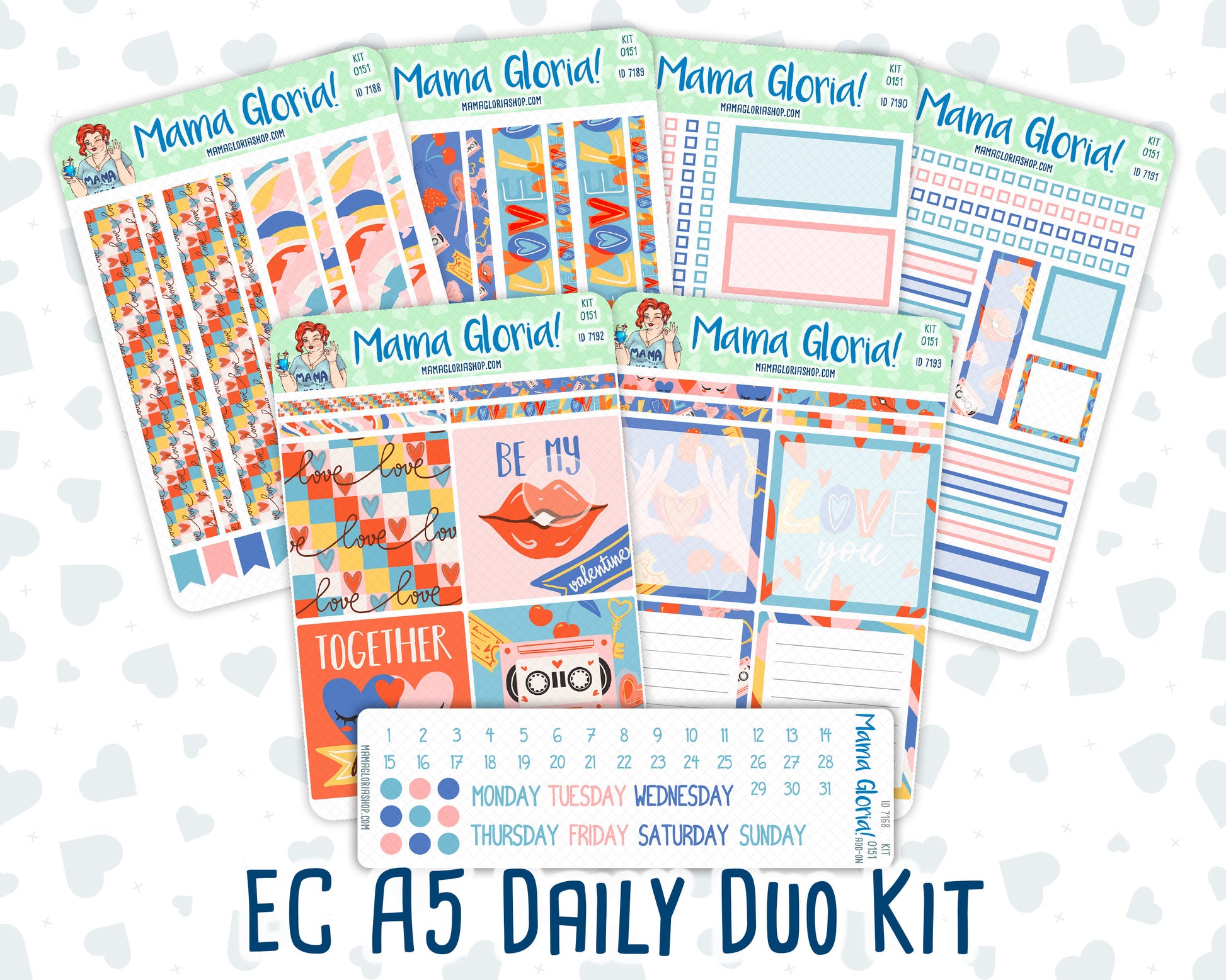 Kit 0151- A5 Daily Duo - Serenade - February