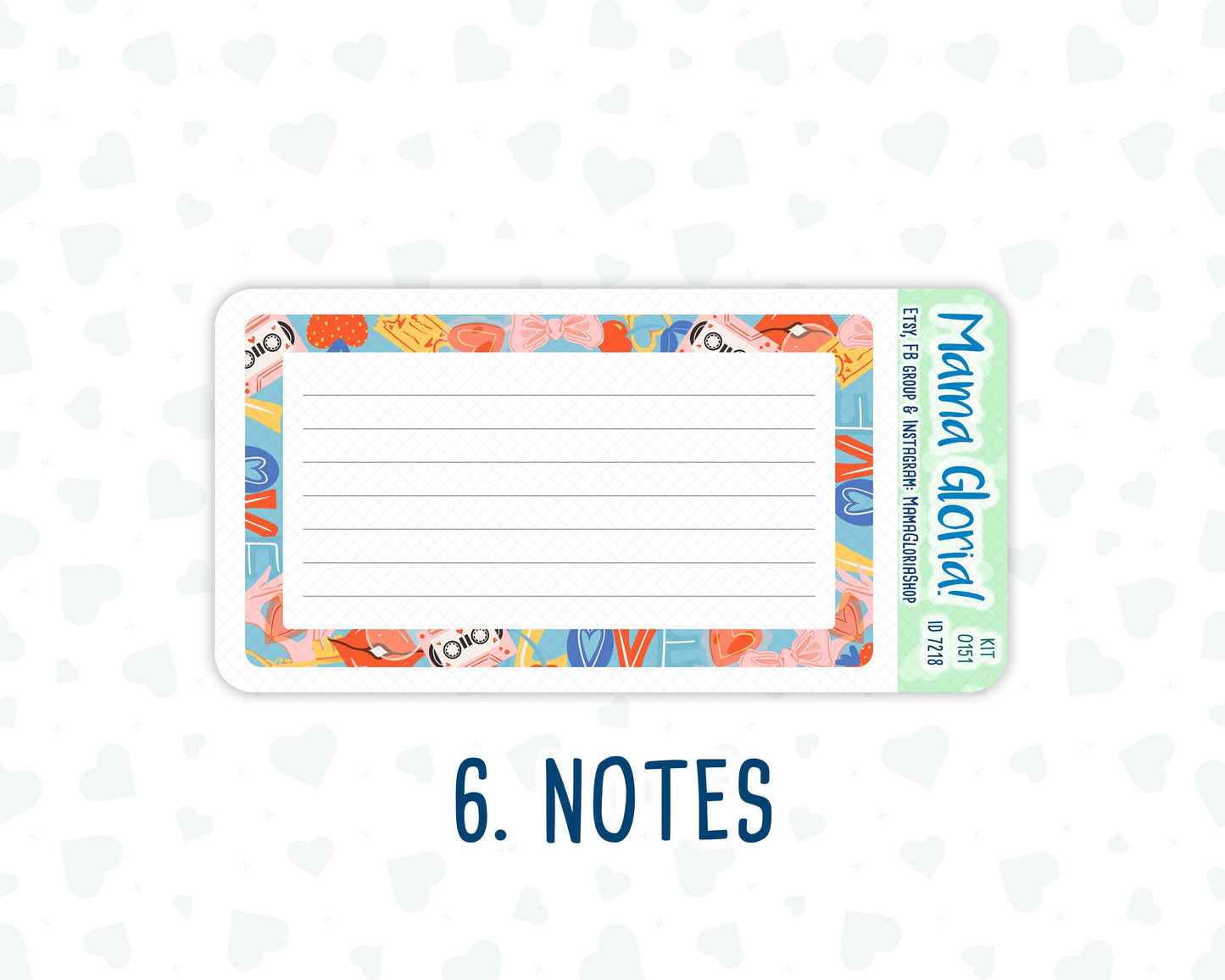 Kit 0151 - A5 - Serenade - February- Winter- Notes Pages - Dashboard Kit - Productivity Page