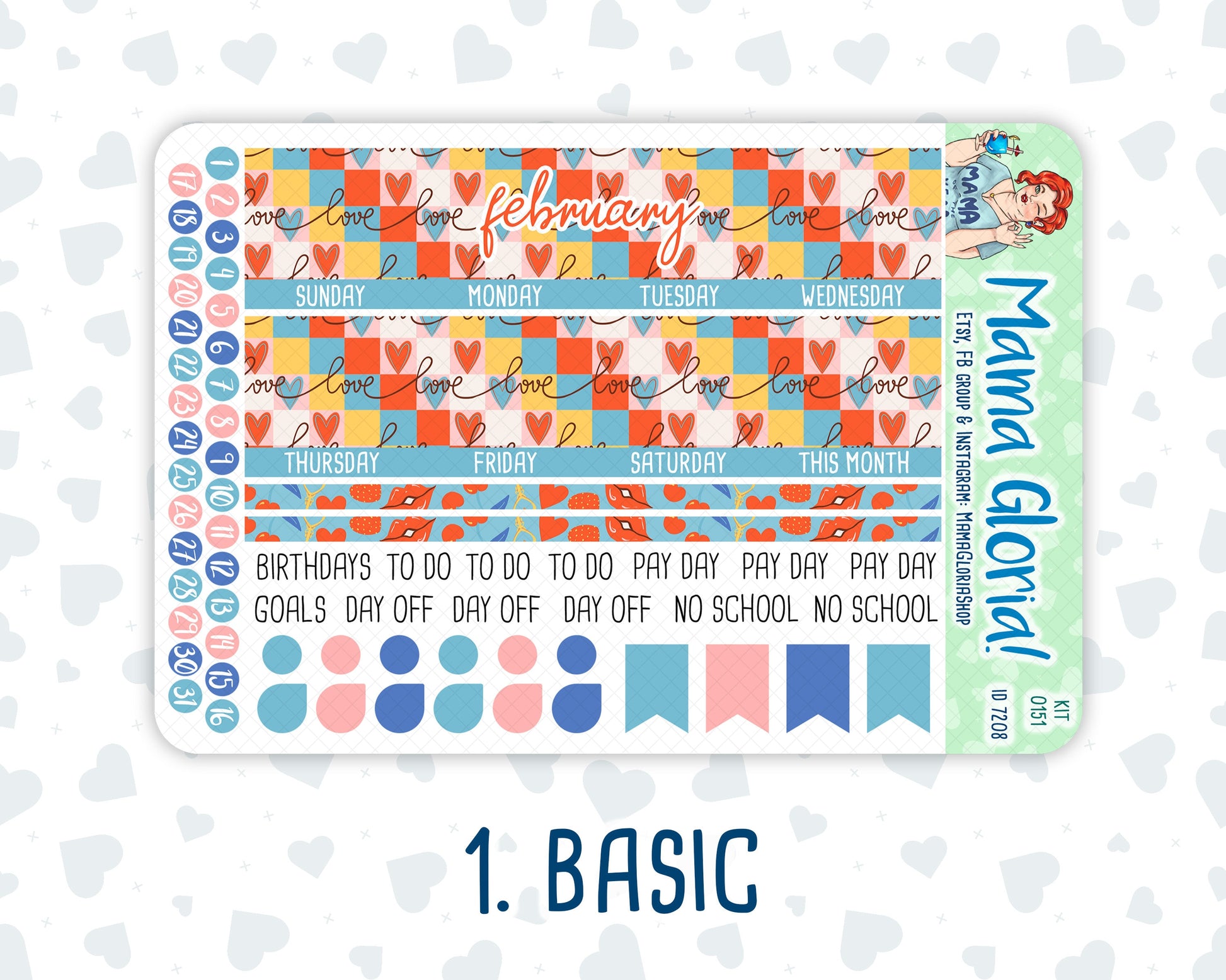 Kit 0151 -A5 -Monthly - Serenade- February- Winter Kit