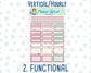 Kit 0148 -7x9 - Beloved Blossoms - February - Winter- Weekly Kit For Vertical And Hourly EC Planners