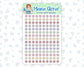 Functional Sticker Pack - Wildflowers Colors - Checkboxes - Dots - Circles 2024