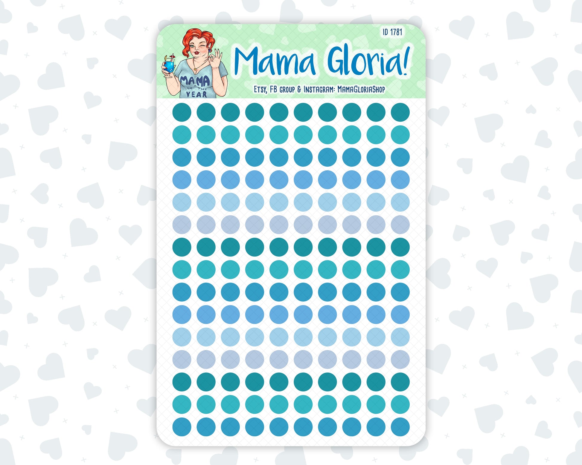 Functional Sticker Pack - January Colors - Checkboxes - Dots - Circles 2024