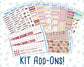 Kit 0148 Add Ons - Beloved Blossoms - February- Planner Stickers - Kit 2024